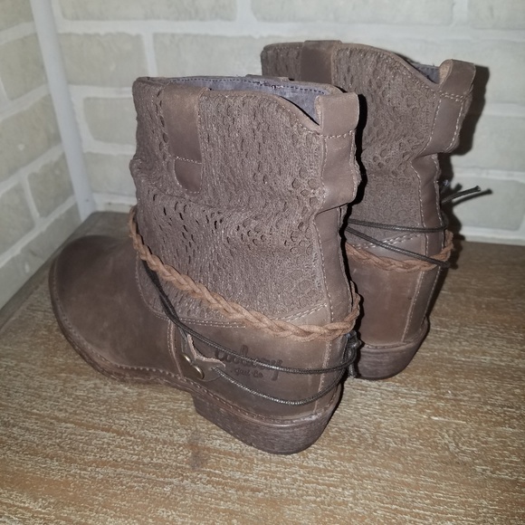 Women's brown leather boots - Picture 4 of 4